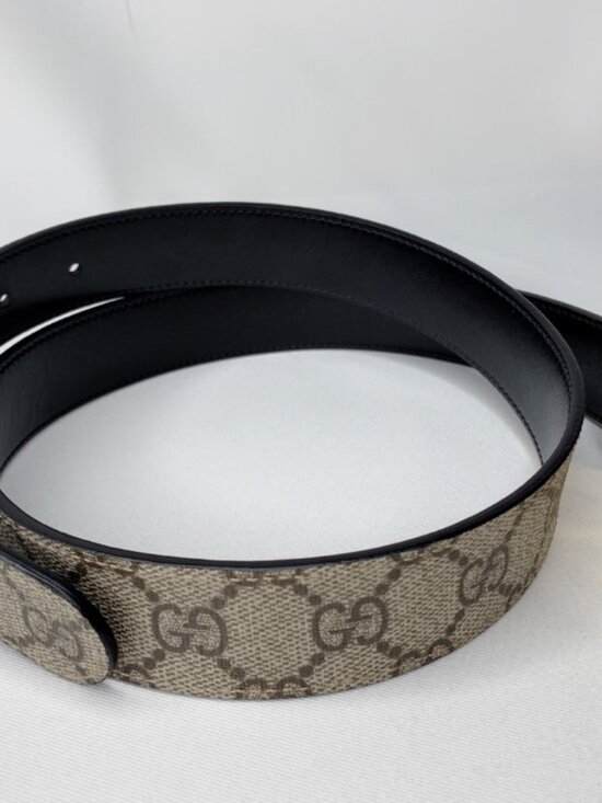 GUCCI Double G Metal Buckle Reversible Belt